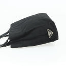 PRADA Chain Hand Bag Nylon Black Auth 176700-3