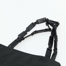 PRADA Chain Hand Bag Nylon Black Auth 176700-8