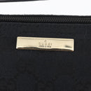 GUCCI GG Canvas Accessory Pouch Black Gold 039 1103 2123 Auth 176701-14