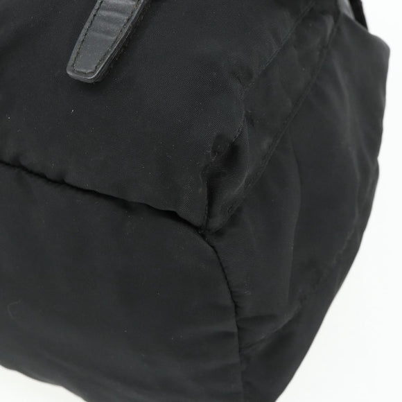 PRADA Backpack Nylon Silver Black Auth 176702