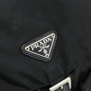 PRADA Backpack Nylon Silver Black Auth 176702-18