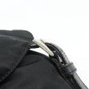 PRADA Backpack Nylon Silver Black Auth 176702-11