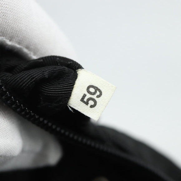 PRADA Backpack Nylon Silver Black Auth 176702