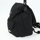 PRADA Backpack Nylon Silver Black Auth 176702-4