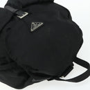 PRADA Backpack Nylon Silver Black Auth 176702-6