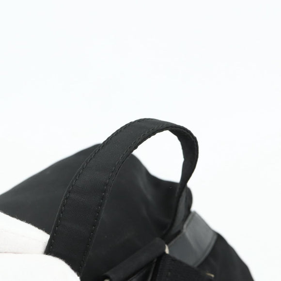 PRADA Backpack Nylon Silver Black Auth 176702