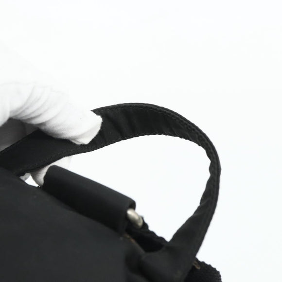 PRADA Backpack Nylon Silver Black Auth 176702