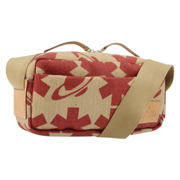 Vivienne Westwood Shoulder Bag Canvas Beige Silver Auth 176706A