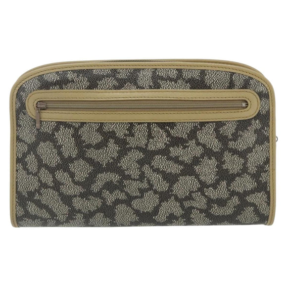 SAINT LAURENT Clutch Bag PVC 2 Set Black Navy Auth 176707