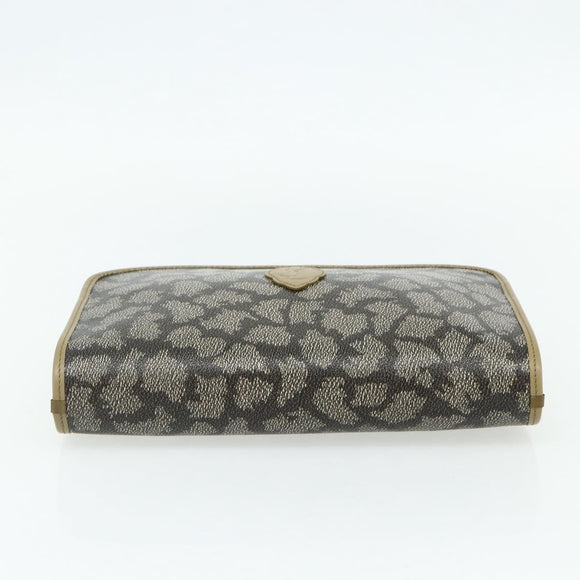 SAINT LAURENT Clutch Bag PVC 2 Set Black Navy Auth 176707