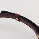 BALLY Shoulder Bag Leather 2 Set Brown Bordeaux Auth 176708-14