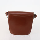 BALLY Shoulder Bag Leather 2 Set Brown Bordeaux Auth 176708-3
