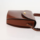 BALLY Shoulder Bag Leather 2 Set Brown Bordeaux Auth 176708-4