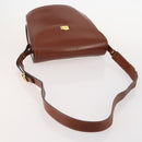 BALLY Shoulder Bag Leather 2 Set Brown Bordeaux Auth 176708-5