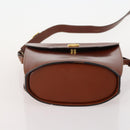 BALLY Shoulder Bag Leather 2 Set Brown Bordeaux Auth 176708-7