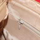 BURBERRY Nova Check Hand Bag Canvas Beige Gold Auth 176714-19