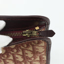 Christian Dior Trotter Canvas Clutch Bag Red Gold Auth 176716-12