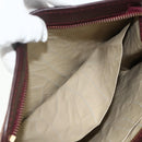 Christian Dior Trotter Canvas Clutch Bag Red Gold Auth 176716-16