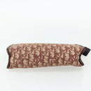 Christian Dior Trotter Canvas Clutch Bag Red Gold Auth 176716-7