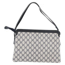 GUCCI GG Supreme Sherry Line Shoulder Bag PVC Navy Gold 904 02 013 Auth 176719-3