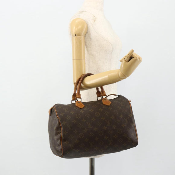 LOUIS VUITTON Monogram Speedy 30 Handtasche M41526 LV Auth 176720