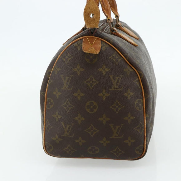 LOUIS VUITTON Monogram Speedy 30 Handtasche M41526 LV Auth 176720