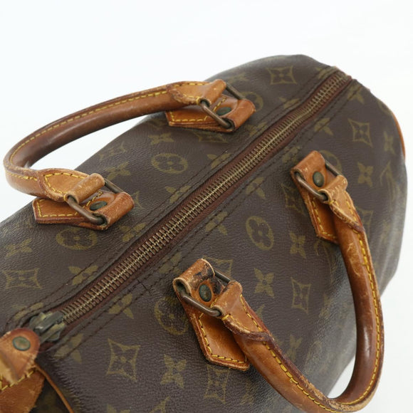LOUIS VUITTON Monogram Speedy 30 Handtasche M41526 LV Auth 176720