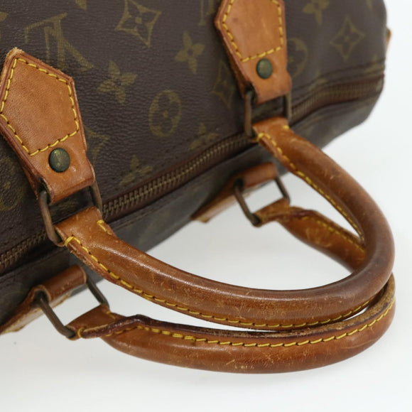 LOUIS VUITTON Monogram Speedy 30 Handtasche M41526 LV Auth 176720