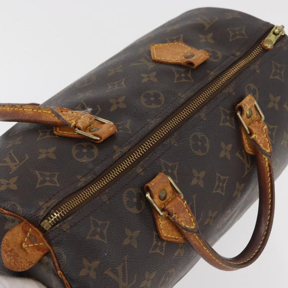 LOUIS VUITTON Monogram Speedy 30 Hand Bag M41526 LV Auth 176722