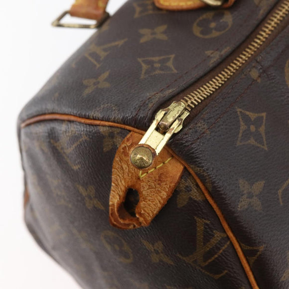 LOUIS VUITTON Monogram Speedy 30 Hand Bag M41526 LV Auth 176722