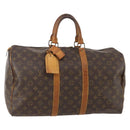 LOUIS VUITTON Monogram Keepall 45 Boston Bag M41428 LV Auth 176723-1