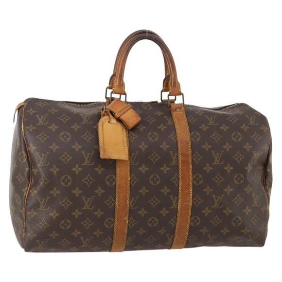 LOUIS VUITTON Monogram Keepall 45 Boston Bag M41428 LV Auth 176723
