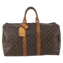 LOUIS VUITTON Monogram Keepall 45 Boston Bag M41428 LV Auth 176723-13