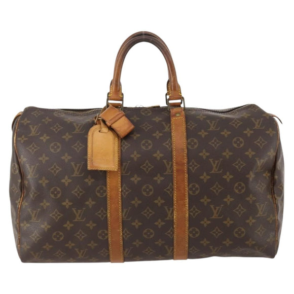 LOUIS VUITTON Monogram Keepall 45 Boston Bag M41428 LV Auth 176723