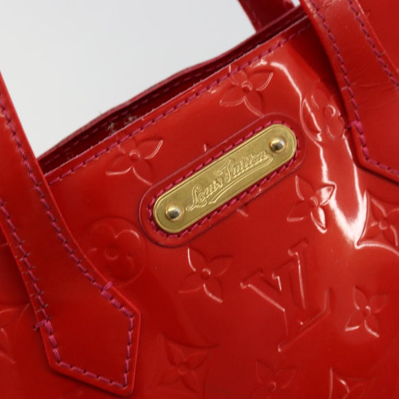 LOUIS VUITTON Monogram Vernis Wilshire PM Hand Bag Rose Pop M93643 Auth 176731