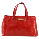 LOUIS VUITTON Monogram Vernis Wilshire PM Hand Bag Rose Pop M93643 Auth 176731-13
