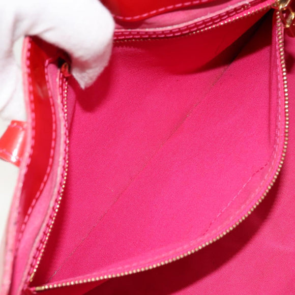 LOUIS VUITTON Monogram Vernis Wilshire PM Hand Bag Rose Pop M93643 Auth 176731