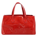LOUIS VUITTON Monogram Vernis Wilshire PM Hand Bag Rose Pop M93643 Auth 176731-2