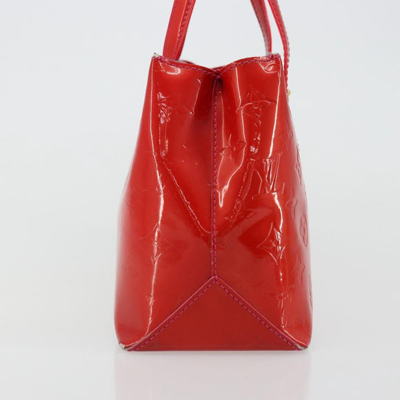 LOUIS VUITTON Monogram Vernis Wilshire PM Hand Bag Rose Pop M93643 Auth 176731