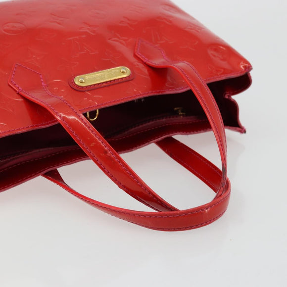 LOUIS VUITTON Monogram Vernis Wilshire PM Hand Bag Rose Pop M93643 Auth 176731