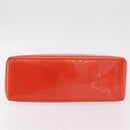 LOUIS VUITTON Monogram Vernis Wilshire PM Bag Orenge Sunset M93644 Auth 176732A-9