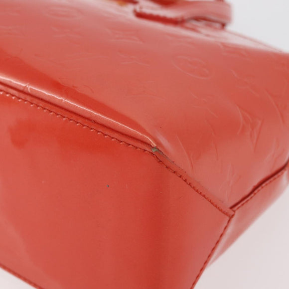 LOUIS VUITTON Monogram Vernis Wilshire PM Bag Orenge Sunset M93644 Auth 176732A
