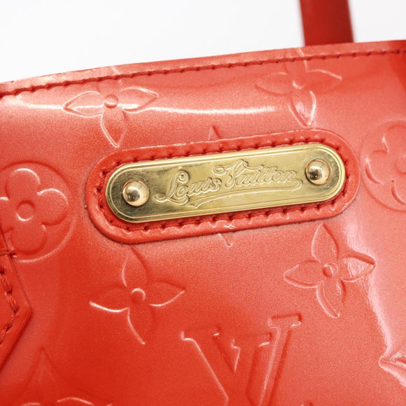 LOUIS VUITTON Monogram Vernis Wilshire PM Bag Orenge Sunset M93644 Auth 176732A
