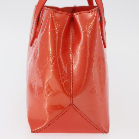 LOUIS VUITTON Monogram Vernis Wilshire PM Bag Orenge Sunset M93644 Auth 176732A