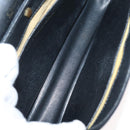 Christian Dior Hand Bag Calf Skin Black Gold Auth 176736-11