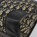 Christian Dior Trotter Canvas Boston Bag Navy Silver Auth 176738-12