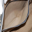 Christian Dior Trotter Canvas Boston Bag Navy Silver Auth 176738-19