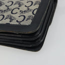 CELINE C Sulky Shoulder Bag Canvas Navy Gold Auth 176739-12