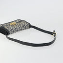 CELINE C Sulky Shoulder Bag Canvas Navy Gold Auth 176739-7