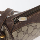 GUCCI GG Supreme Web Sherry Line Bag PVC Beige Gold 89 02 018 Auth 176741-10